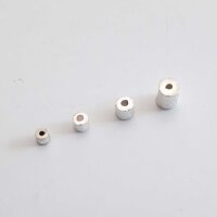 Walze, Mini 2,5 x 2mm / 5g / ca. 61 Stück / silber