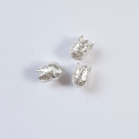 Tulpe 6mm / 5gr / ca. 11 Stück / silber