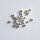 Bead, brushed 10g / approx. 240 pieces / silver