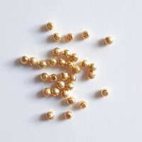 Bead, brushed 10g / approx. 350 pieces / gold