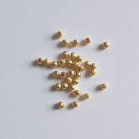 Bead, brushed 10g / approx. 350 pieces / gold