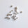 Cube Bead 2,5 x 2mm / 5g / approx. 73 pieces / silver