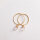 Halbedelstein Creole Bergkristall 1 Paar / 20mm / gold