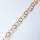 Silberkette 14mm / 1cm / gold