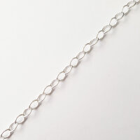 Silberkette 4 x 3mm / 1cm / silber