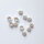 Bead Cap 8mm / 10g approx. 18 pieces / silver