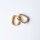 Creole 17 x 13mm / 1 pair / gold