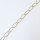 Silberkette 15 x 7,5mm / 1cm / gold