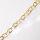 Silver Chain by the meter 12 x 9mm / 1cm / gold