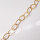 Silver Chain by the meter 17,5 x 11mm / 1cm / gold