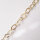 Silver Chain by the meter 12,5 x 11mm / 1cm / bicolor
