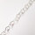 Silver Chain by the meter 12 x 9mm / 1cm / silver