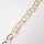 Silver Chain by the meter 12 x 9mm / 1cm / bicolor
